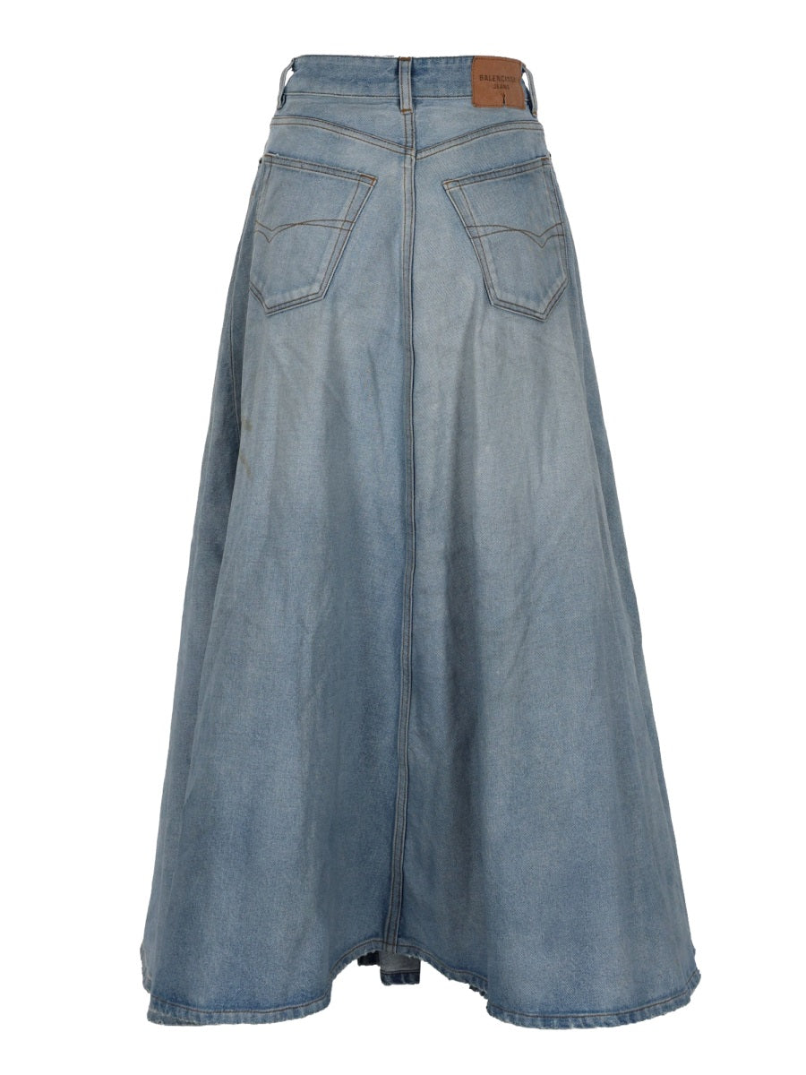 Balenciaga Women Long "Godet" Skirt BALENCIAGA