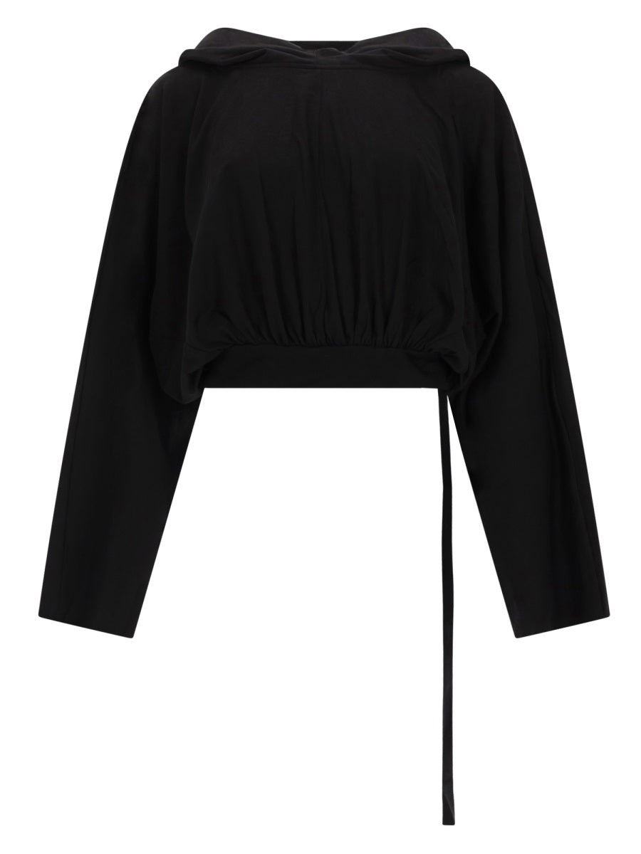 Rick Owens Drkshdw Women "Cropped" Hooded T-Shirt RICK OWENS
