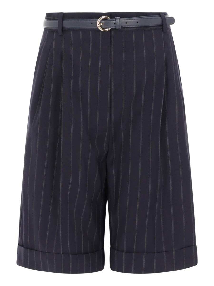 Max Mara Women Wool Bermuda Shorts With Belt MAX MARA