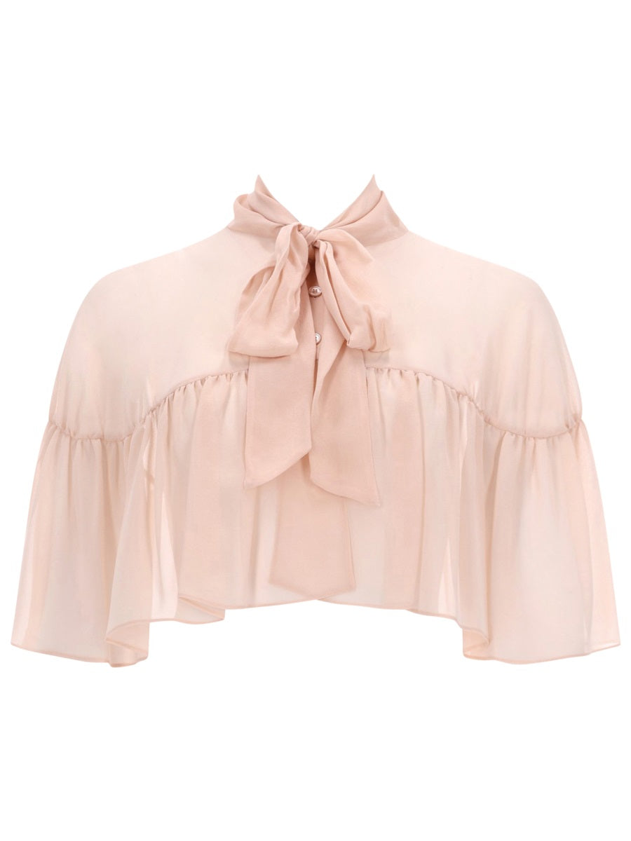 Max Mara Women Silk Cape With Bow MAX MARA