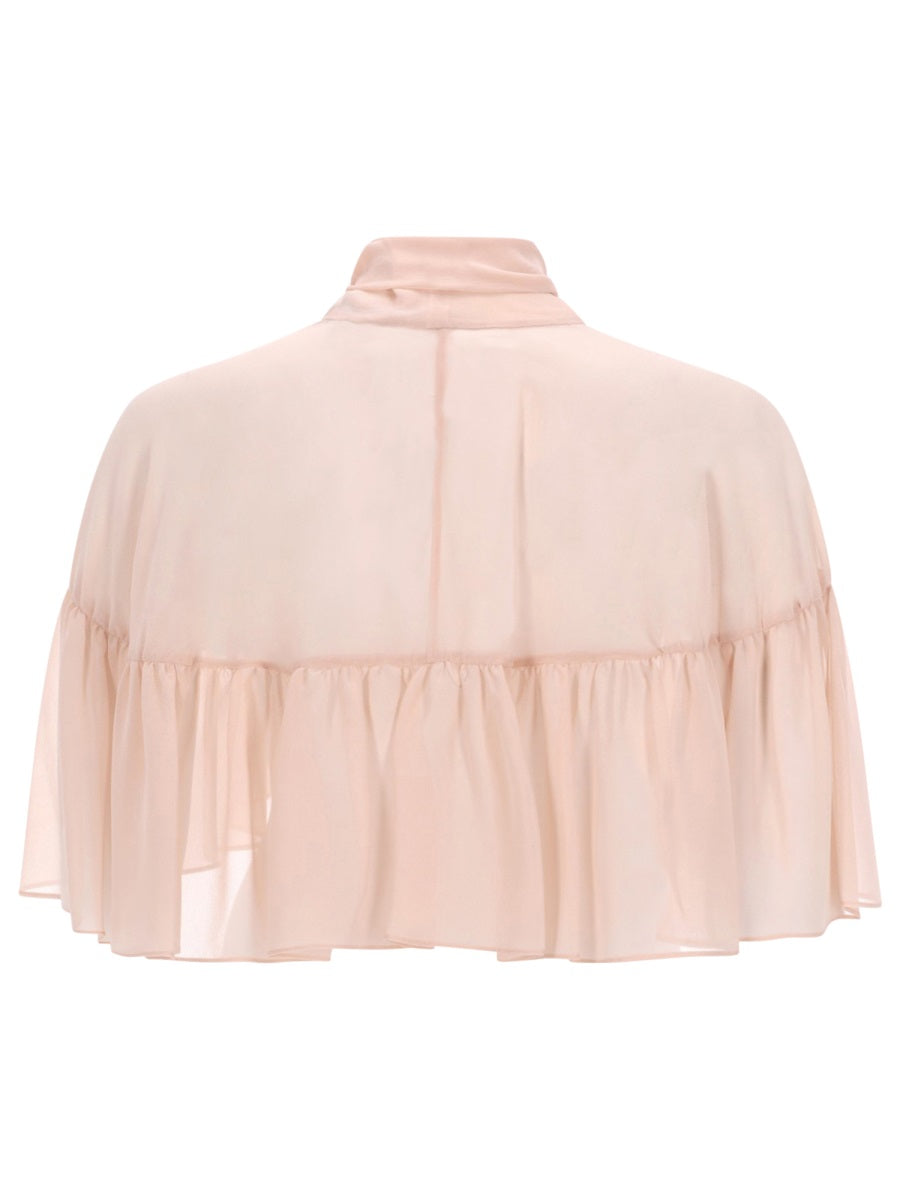 Max Mara Women Silk Cape With Bow MAX MARA