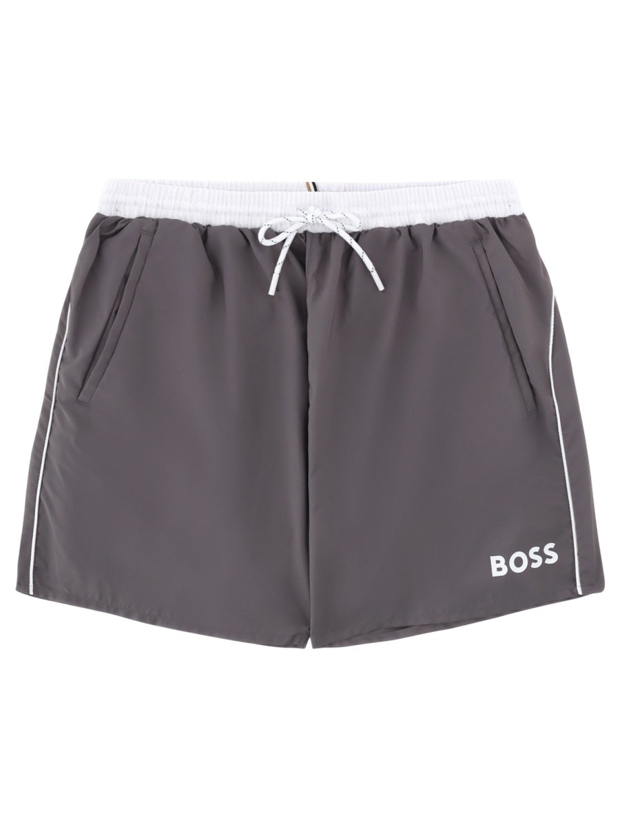 Boss Men Swimsuit With Logo BOSS
