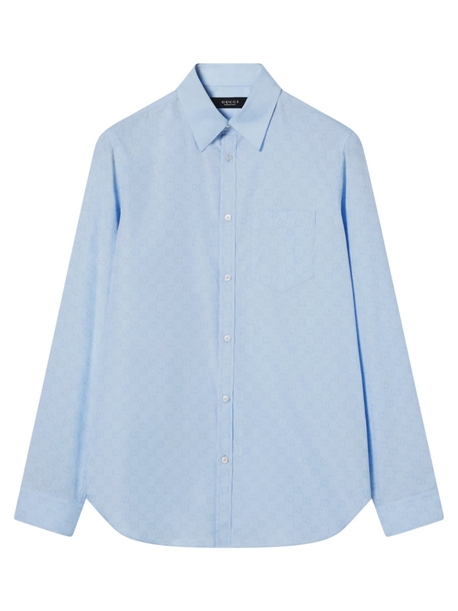 Gucci Men Cotton Gg Shirt GUCCI