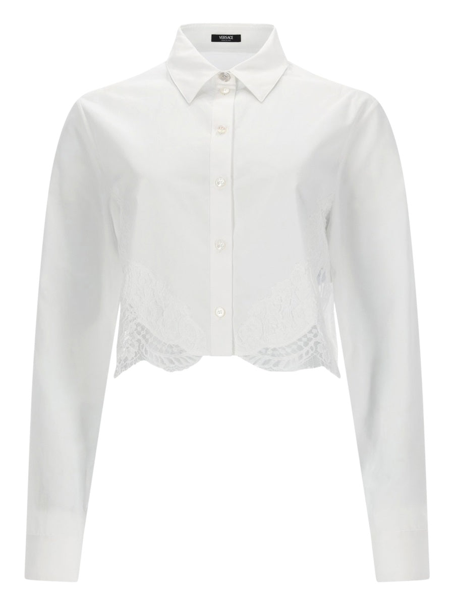 Versace Women Shirt With Lace Inserts VERSACE