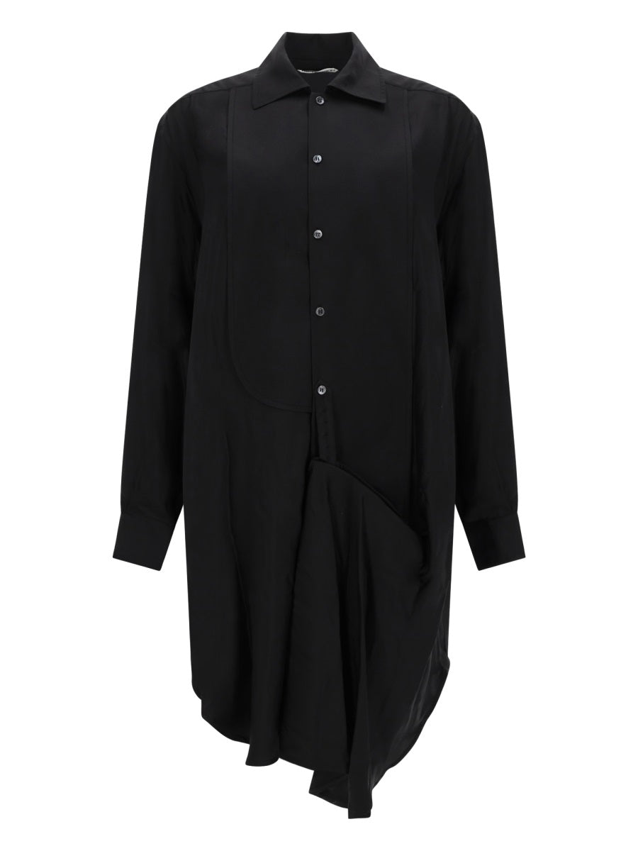 Jw Anderson Women "Tuxedo Drape" Midi Dress J.W. ANDERSON