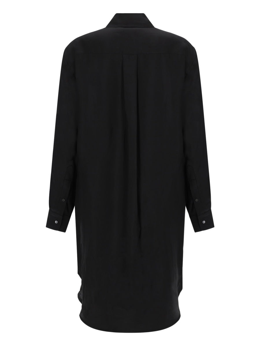 Jw Anderson Women "Tuxedo Drape" Midi Dress J.W. ANDERSON