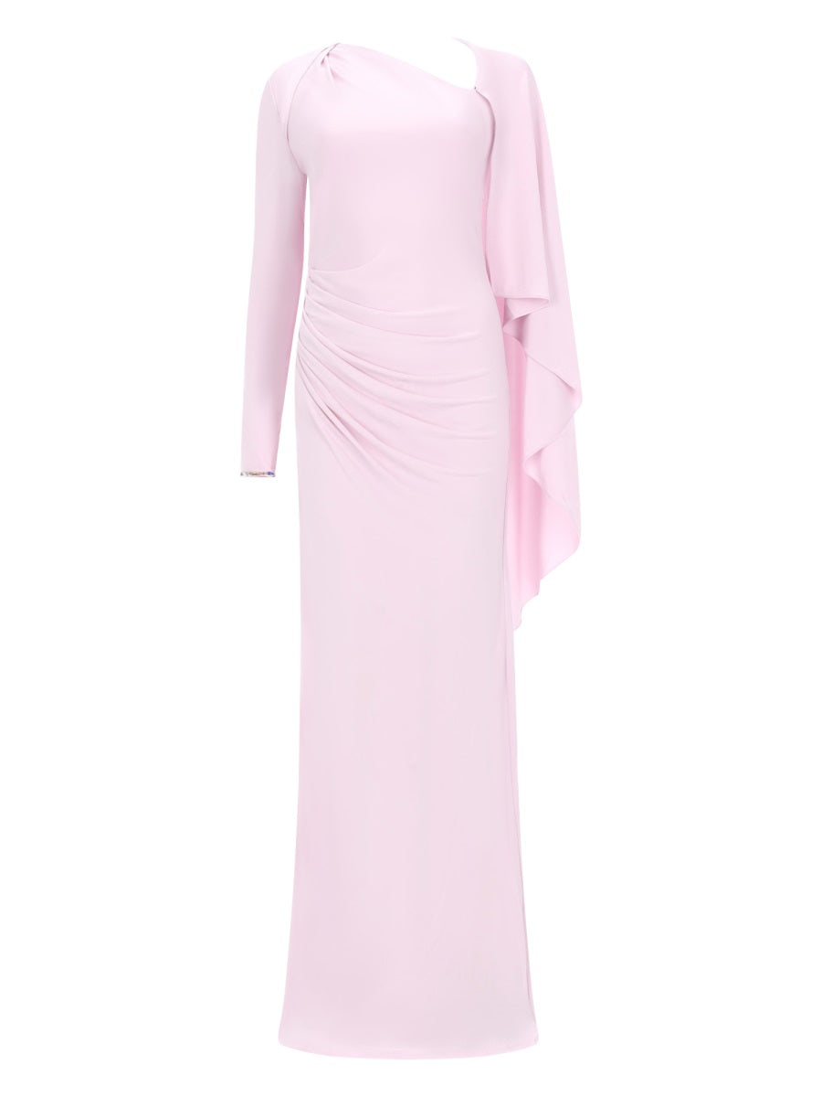 Self-Portrait Women Long Draped Dress SELF-PORTRAIT