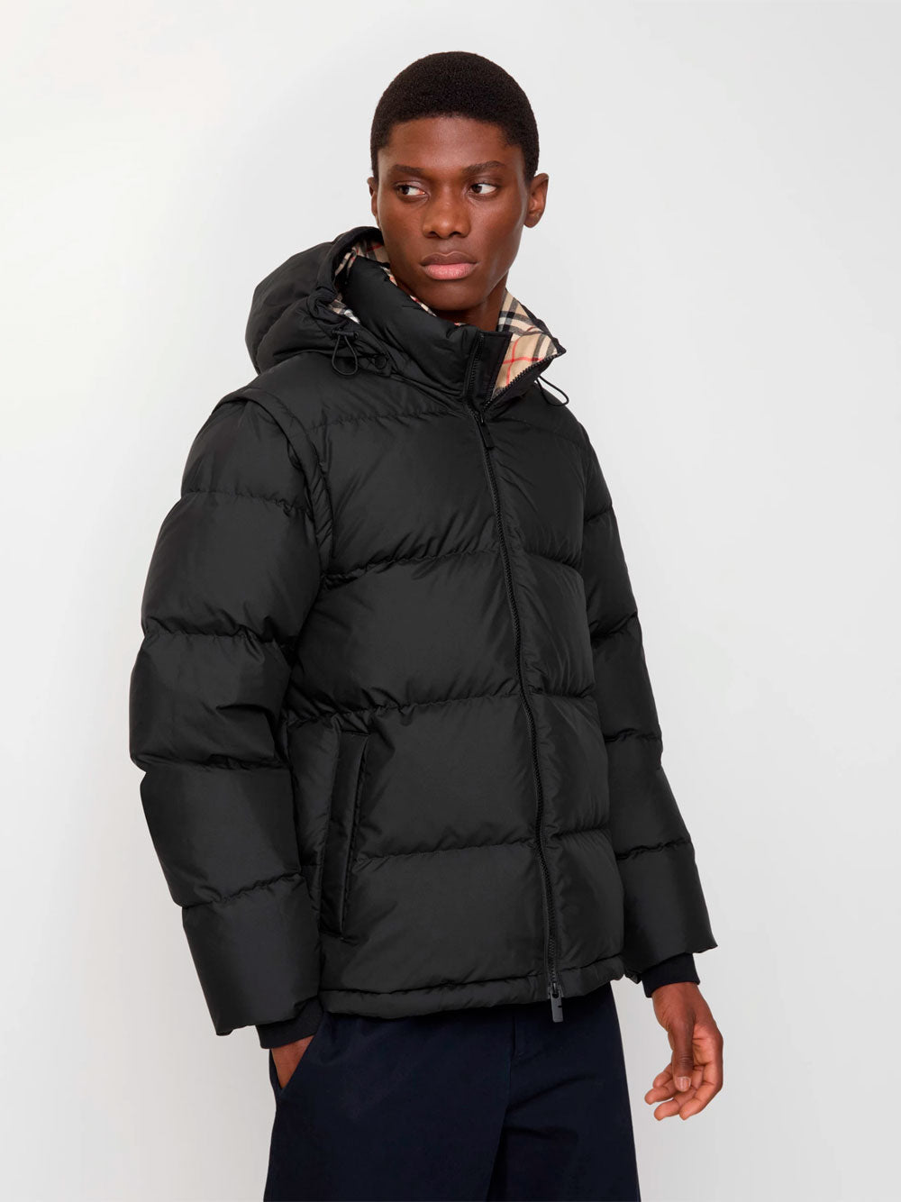 Burberry Men Bideford Detachable Sleeve Puffer Jacket BURBERRY