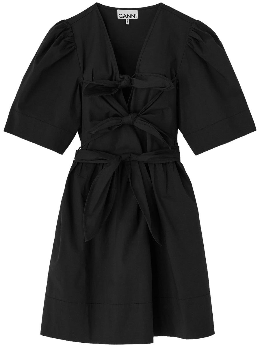 Ganni Women Mini Dress With Bows GANNI