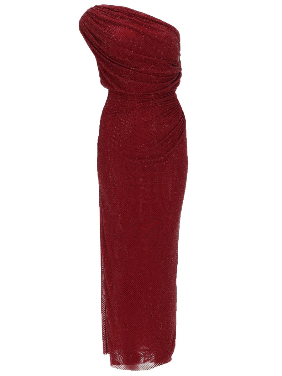 Self-Portrait Women Midi Dress With Rhinestones