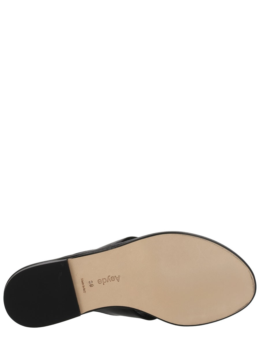 Aeyde Women Leather Thong Sandal AEYDE