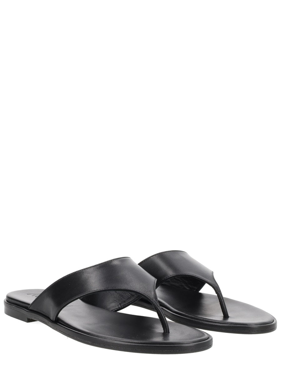 Aeyde Women Leather Thong Sandal AEYDE