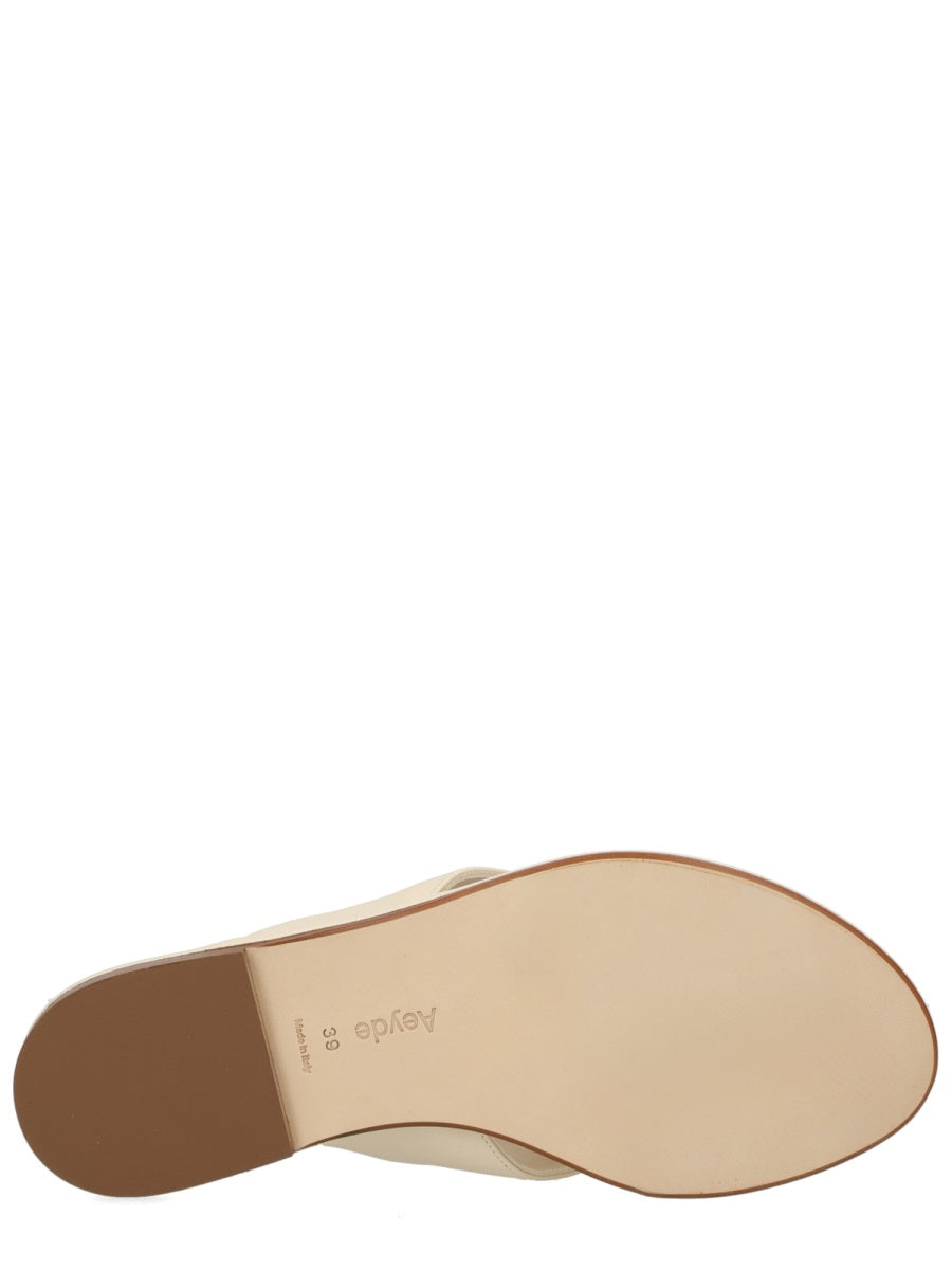 Aeyde Women Leather Thong Sandal AEYDE
