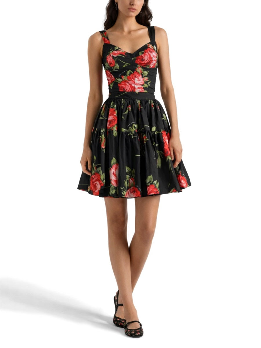Dolce & Gabbana Women Floral Print Bustier Top DOLCE & GABBANA