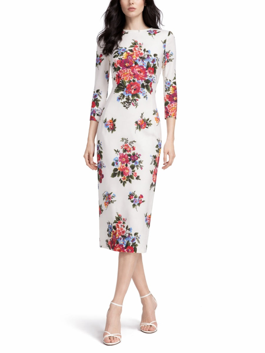 Dolce & Gabbana Women Midi Dress With Floral Print DOLCE & GABBANA