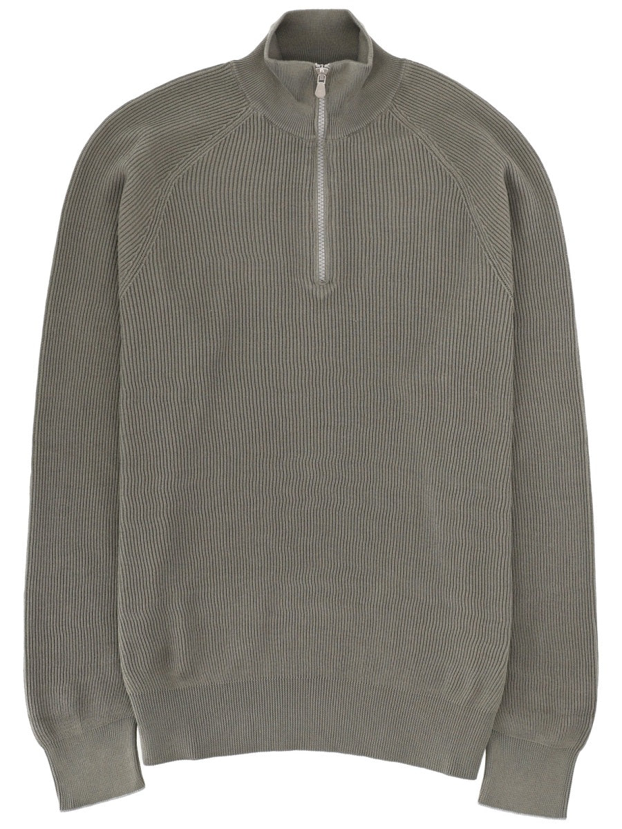 Brunello Cucinelli Men Shirt With Zip. BRUNELLO CUCINELLI