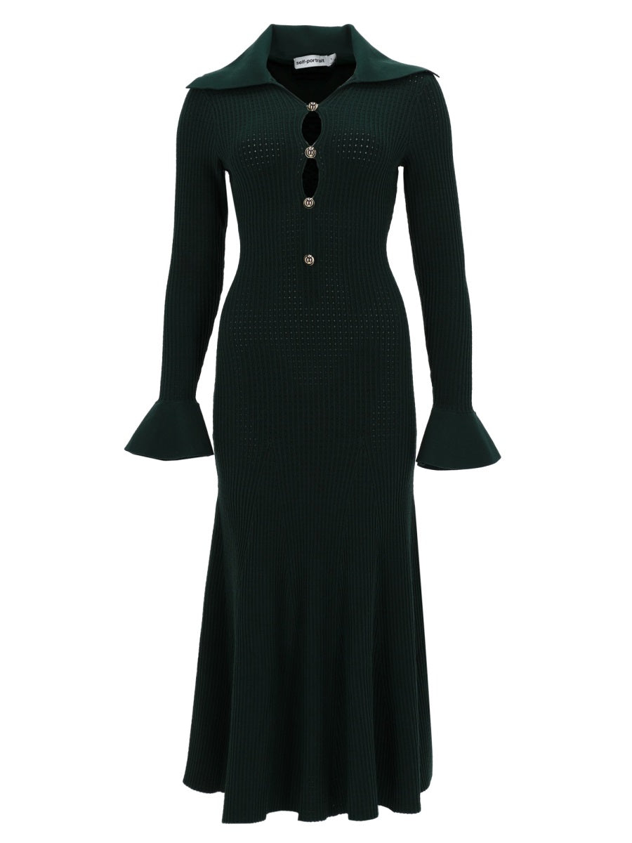 Self-Portrait Women Midi Dress With Cut-Out SELF-PORTRAIT
