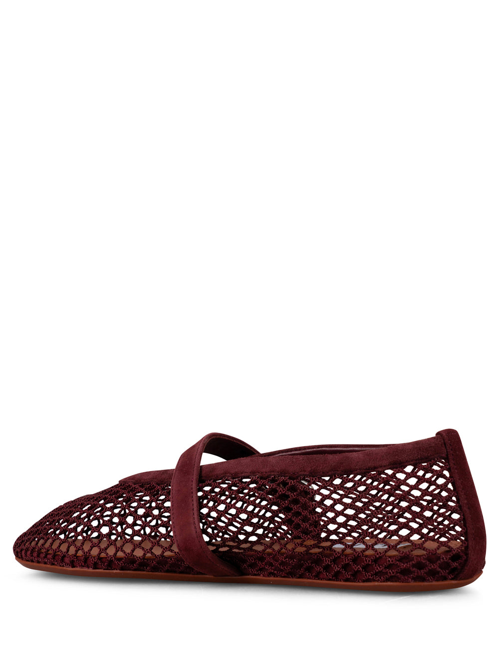 Alaia Women Suede Ballet Flats In Fishnet ALAIA