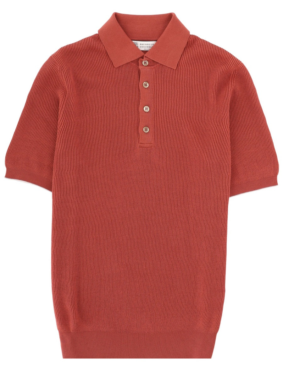 Brunello Cucinelli Men Cotton Polo BRUNELLO CUCINELLI