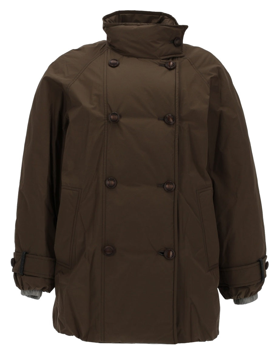 Brunello Cucinelli Women Double-Breasted Down Jacket BRUNELLO CUCINELLI