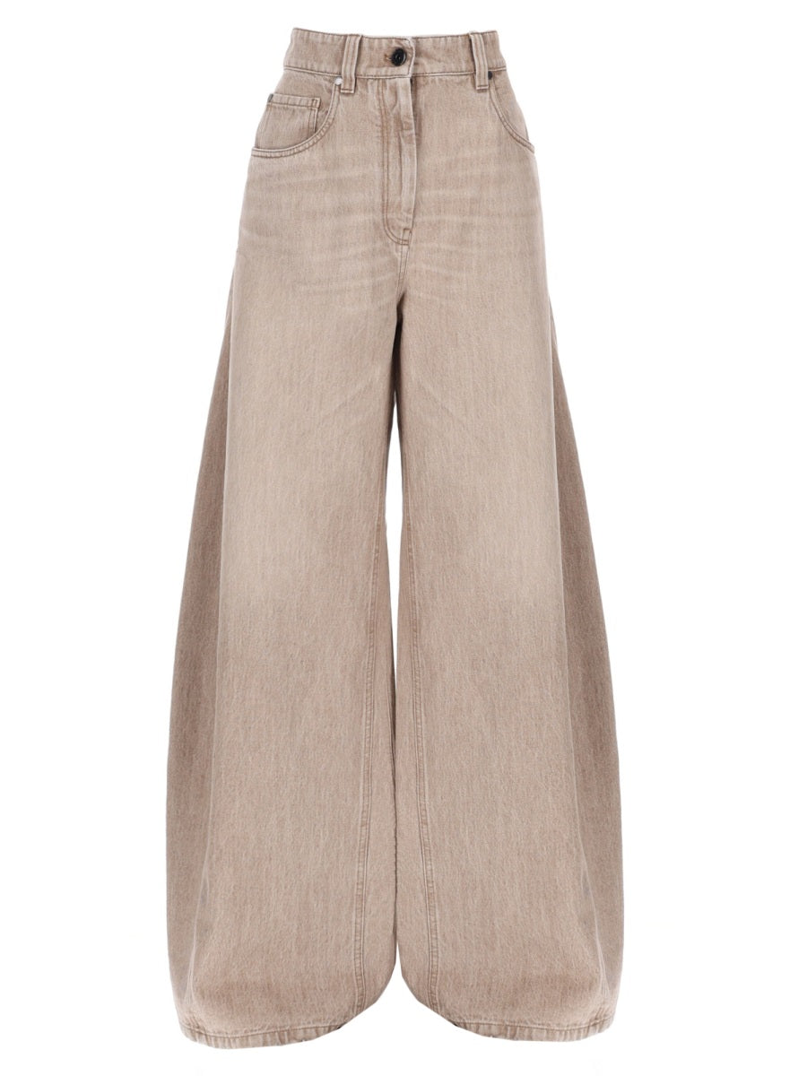 Brunello Cucinelli Women Denim Barrel Jeans BRUNELLO CUCINELLI