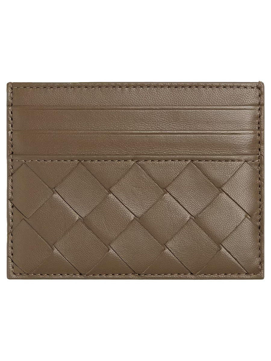 Bottega Veneta Women Woven Leather Card Case BOTTEGA VENETA