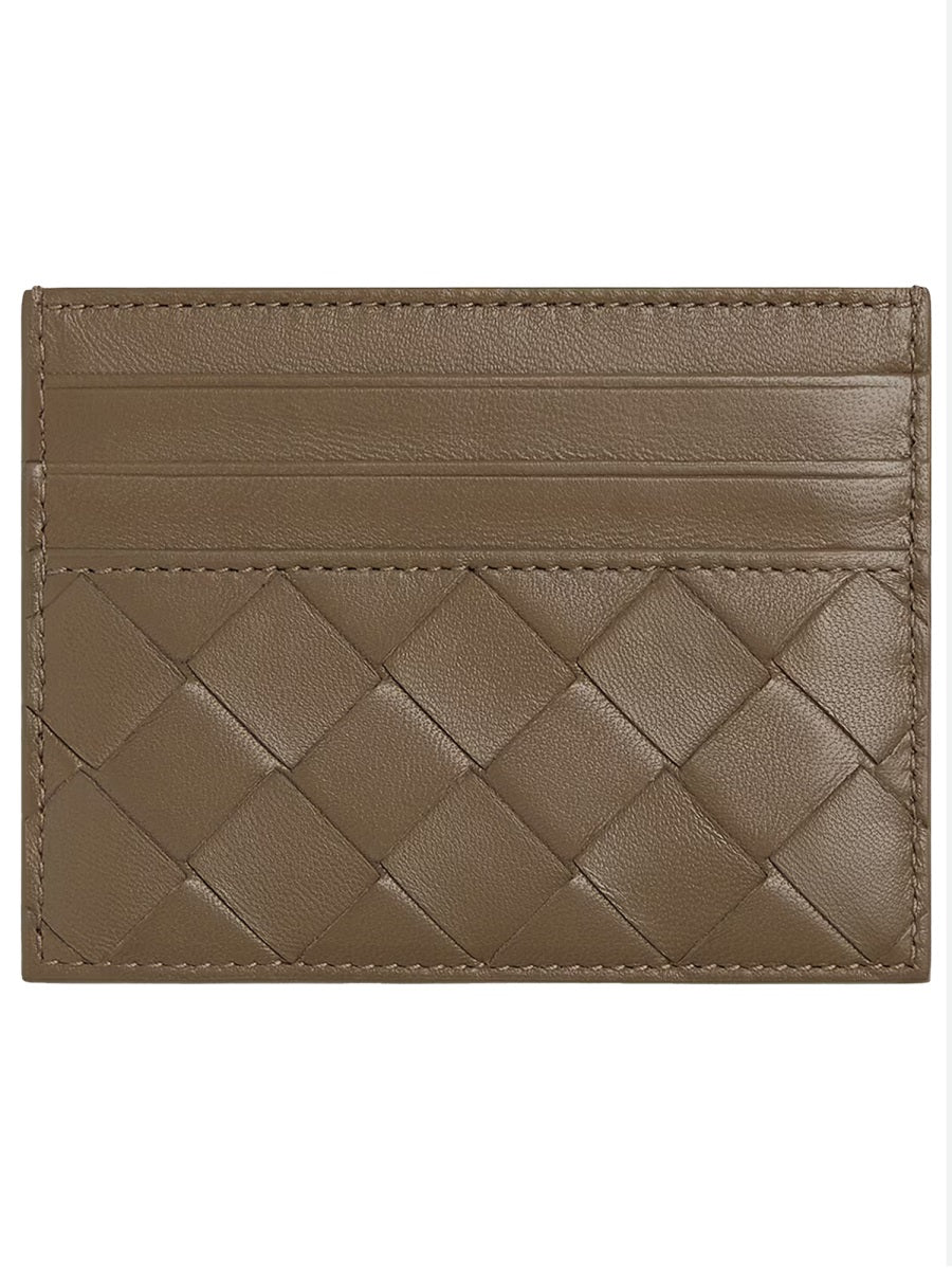 Bottega Veneta Women Woven Leather Card Case BOTTEGA VENETA