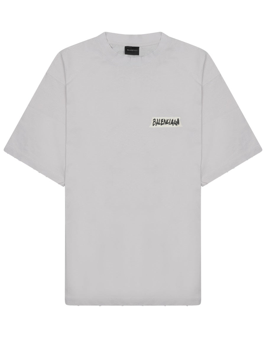 Balenciaga Men T-Shirt With Logo BALENCIAGA