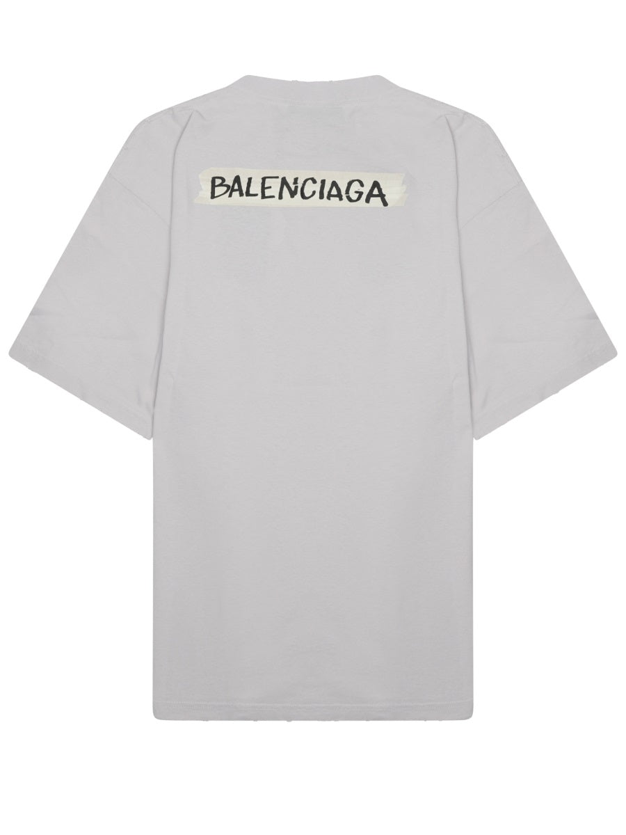 Balenciaga Men T-Shirt With Logo BALENCIAGA