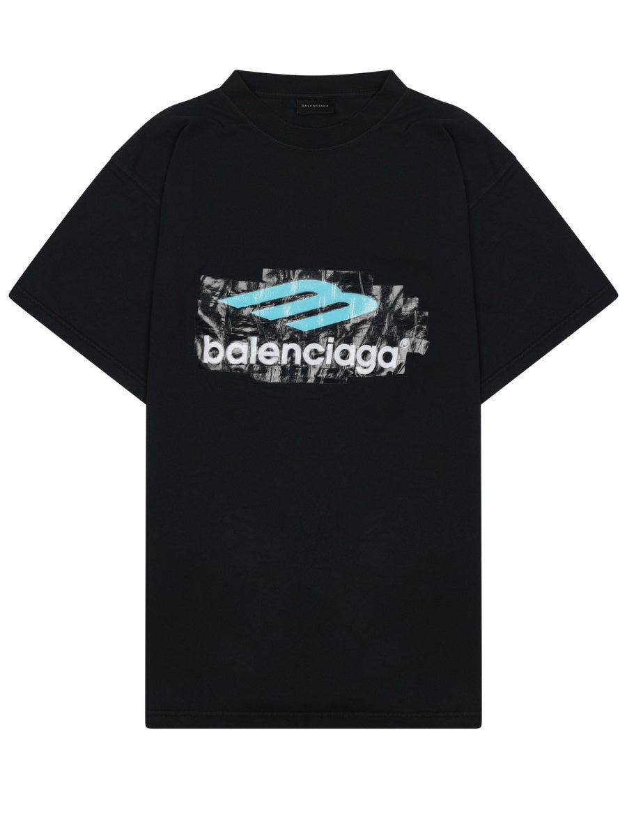 Balenciaga Men T-Shirt With Logo BALENCIAGA