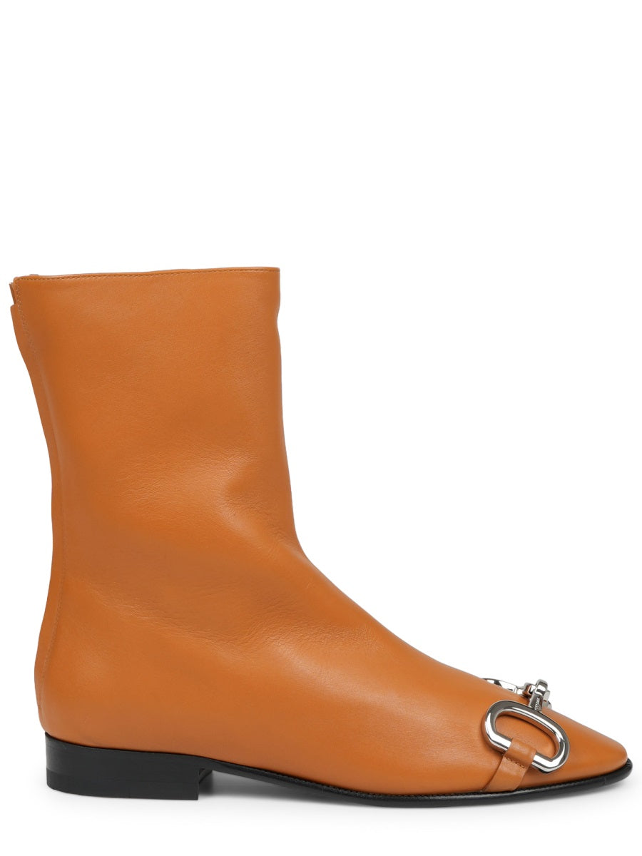 Celine Women Stivale In Pelle Con Morsetto CELINE