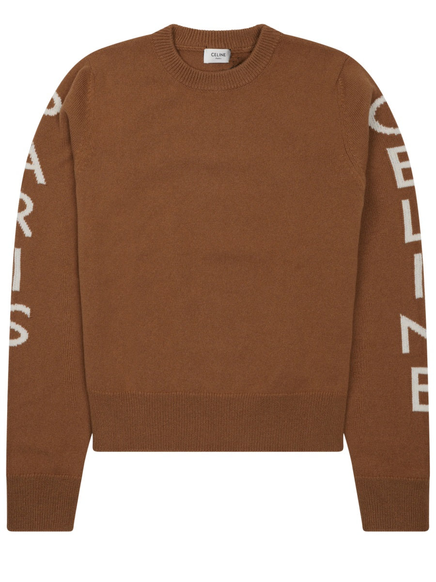 Celine Women Wool Logo Sweater CELINE