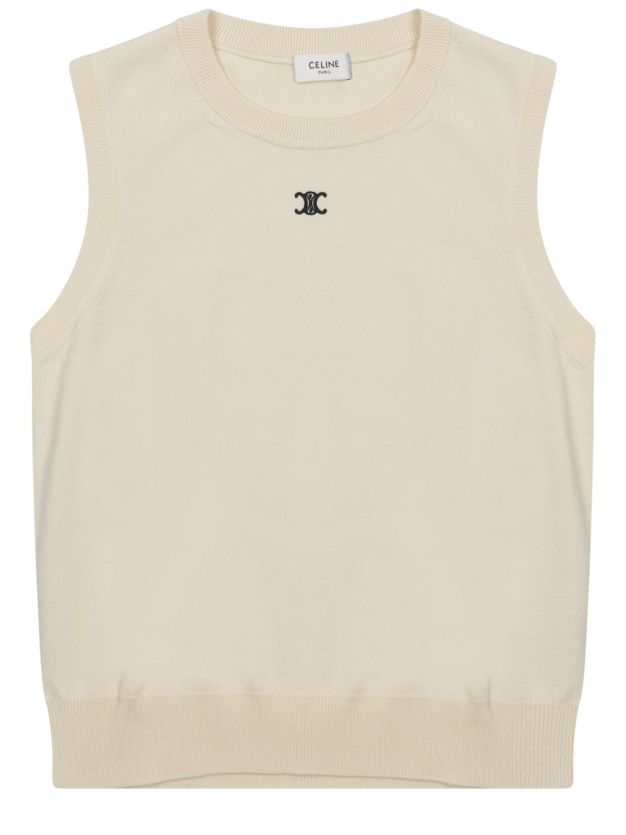 Celine Women Gilet Con Logo CELINE
