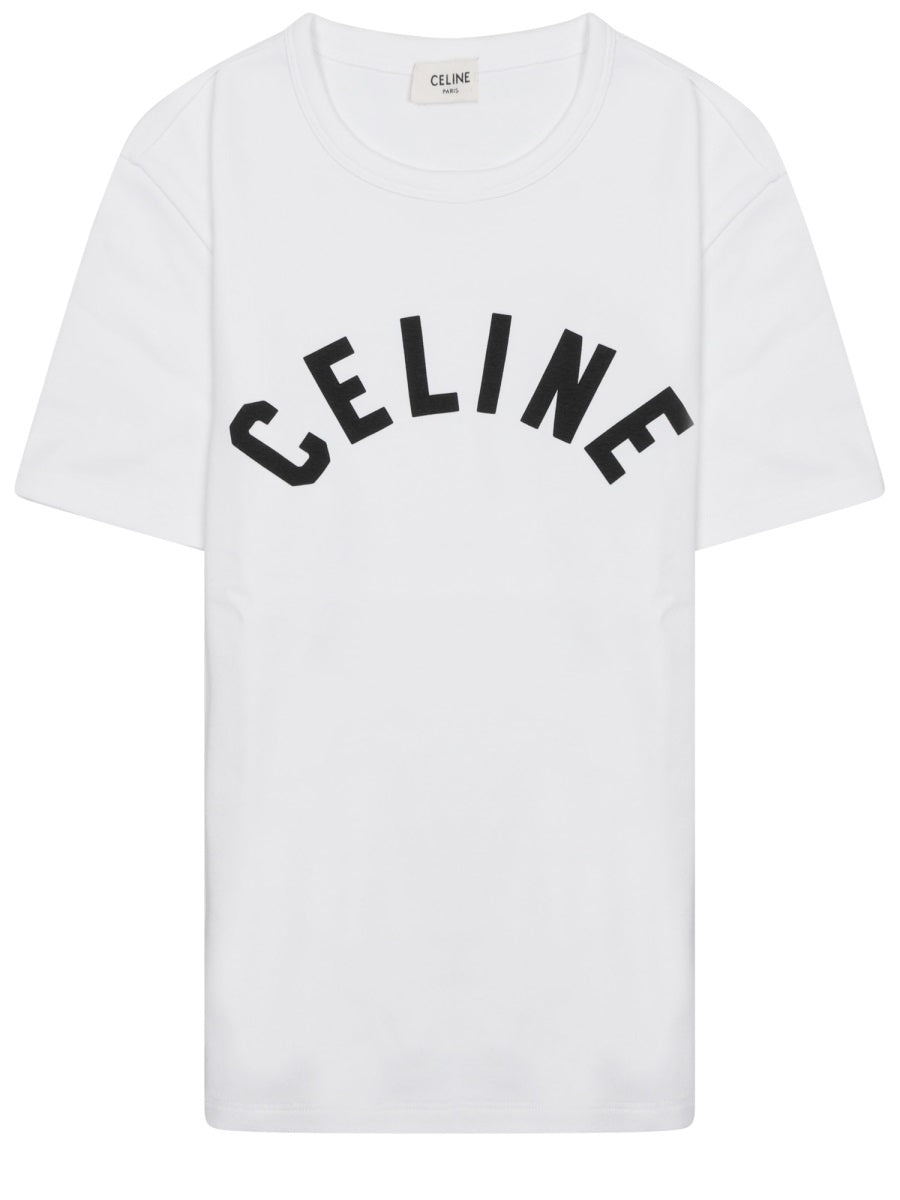 Celine Women T-Shirt Con Logo CELINE