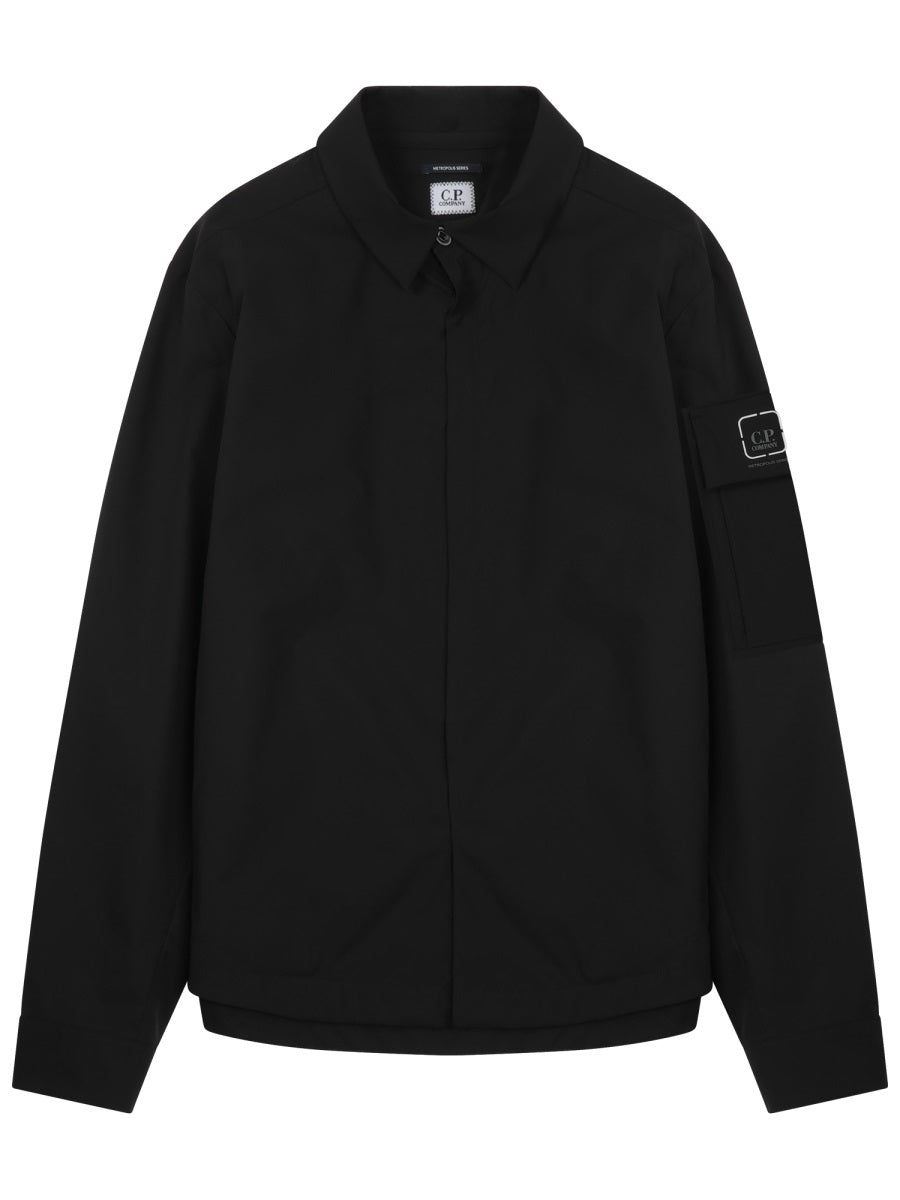 C.P. Company Men Giacca "Metropolis Overshirt" Con Logo C.P. COMPANY