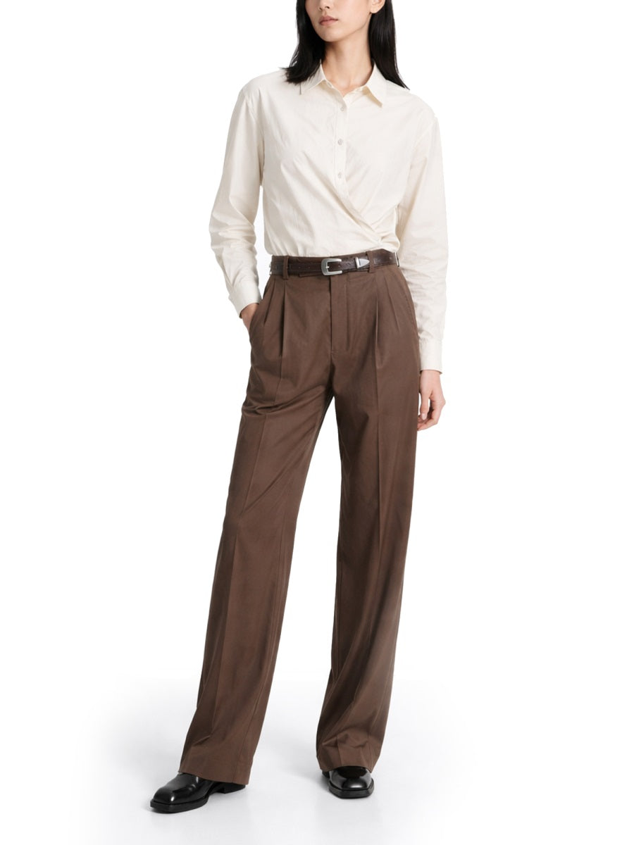 Lemaire Women "Straight Collar Twisted" Shirt LEMAIRE
