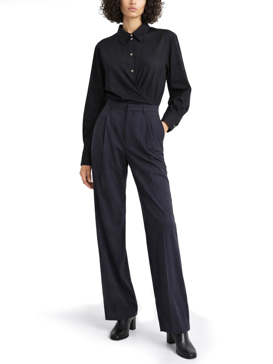 Lemaire Women "Straight Collar Twisted" Shirt LEMAIRE