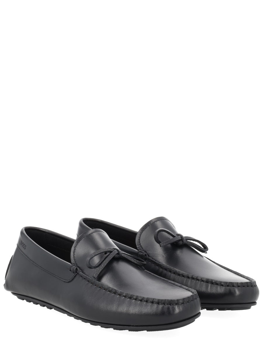 Boss Men Moccasin With Bow BOSS