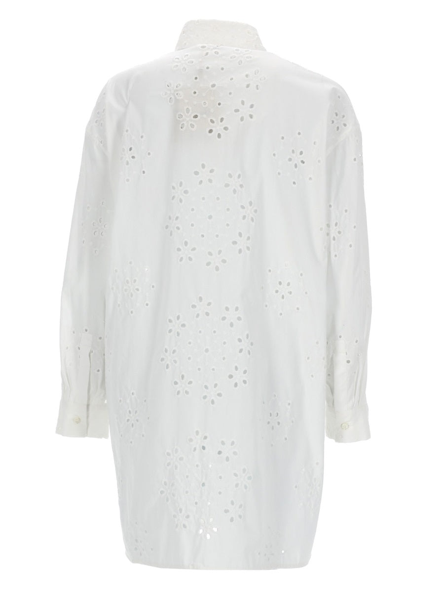 Herno Women Long Shirt With Perforated Pattern HERNO