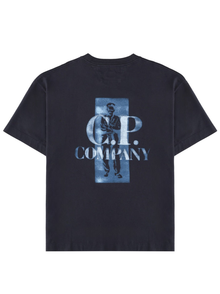 C.P. Company Men T-Shirt With Logo And Print