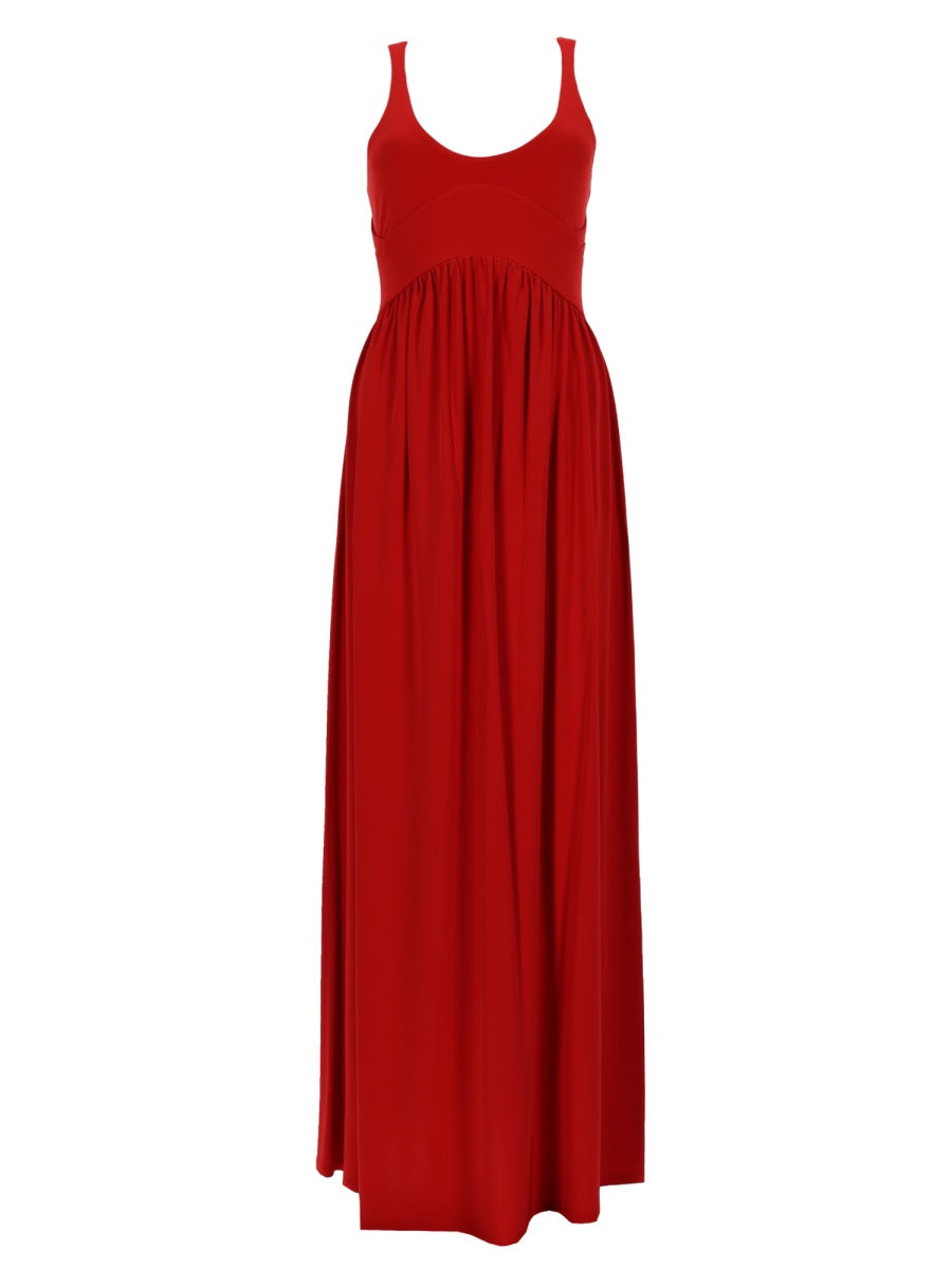 Sportmax Women Crepe Jersey Long Dress SPORTMAX