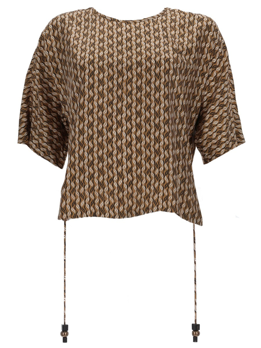 Max Mara Women Printed Silk Blouse MAX MARA