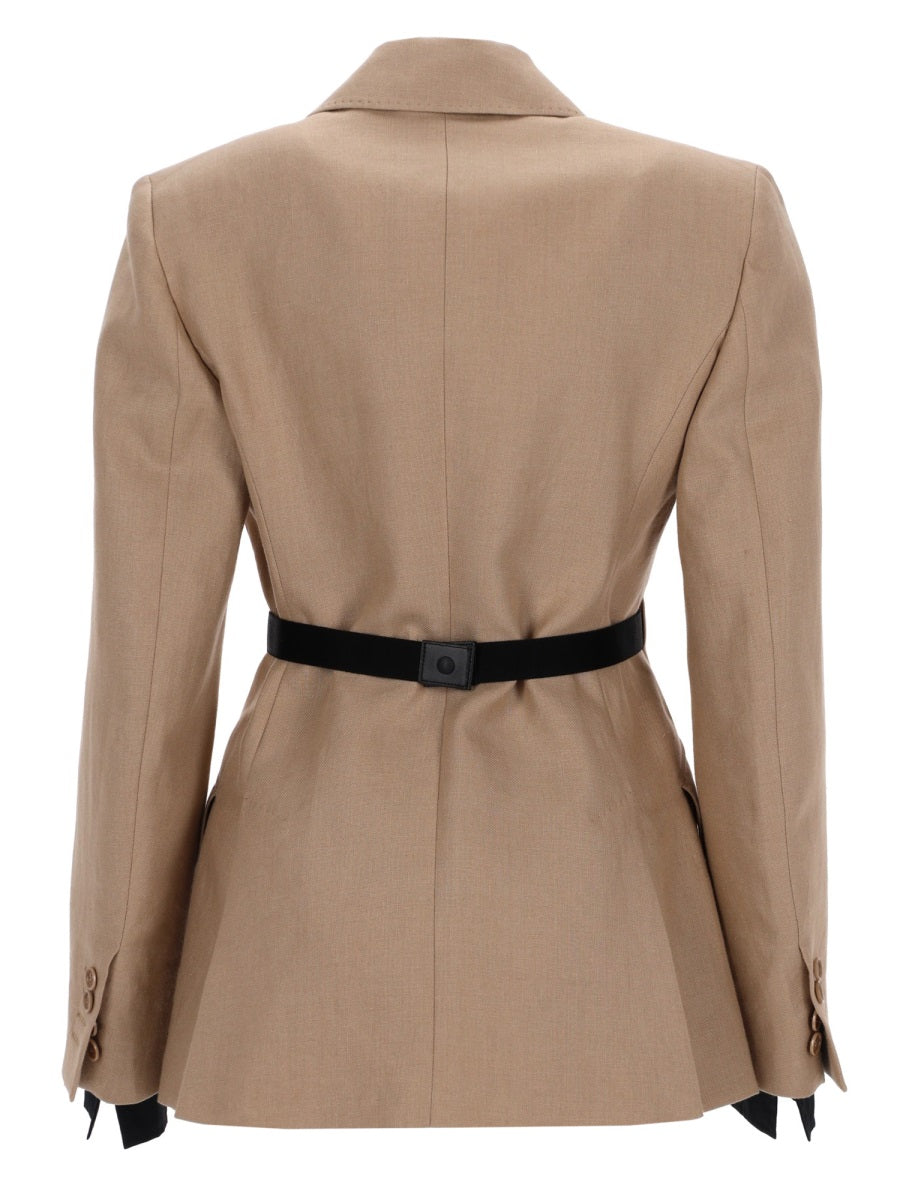 Max Mara Women Linen "Sling" Double-Breasted Blazer MAX MARA