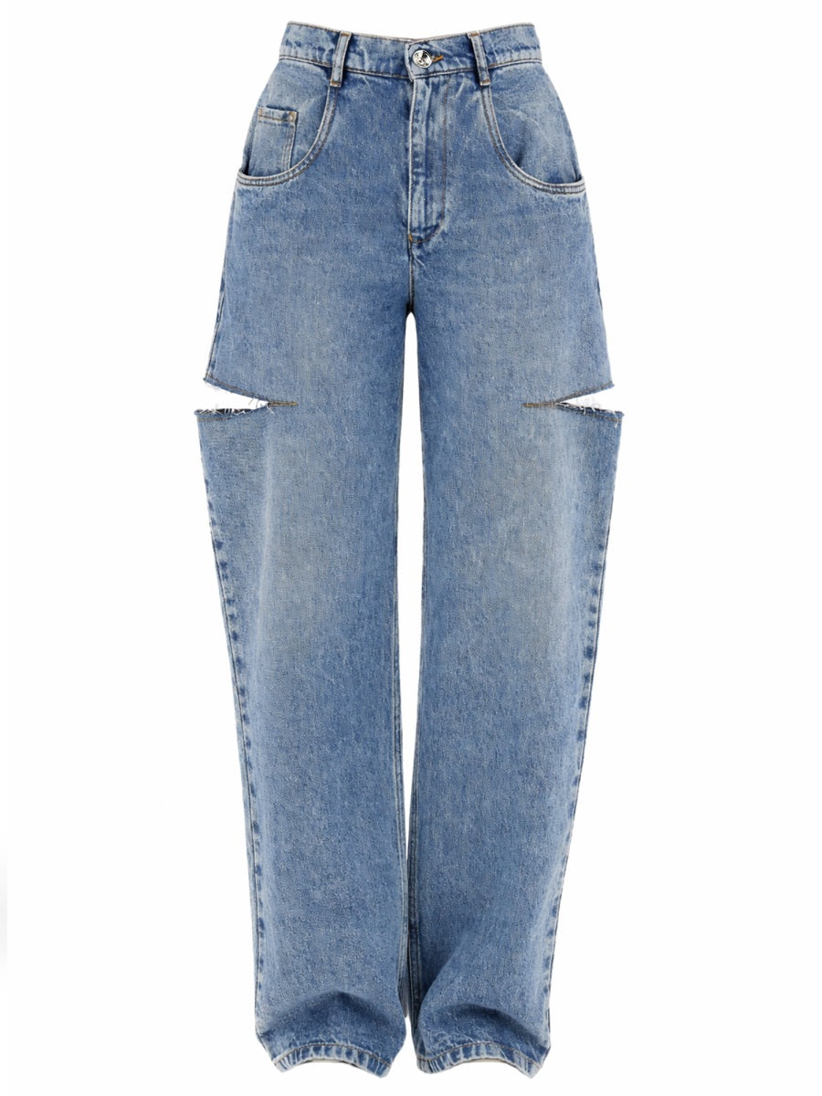 Maison Margiela Women Jeans With Cut Out Detail MAISON MARGIELA