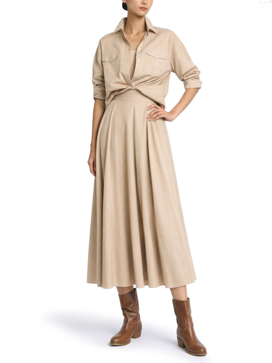 Fay Women Cotton Midi Skirt FAY