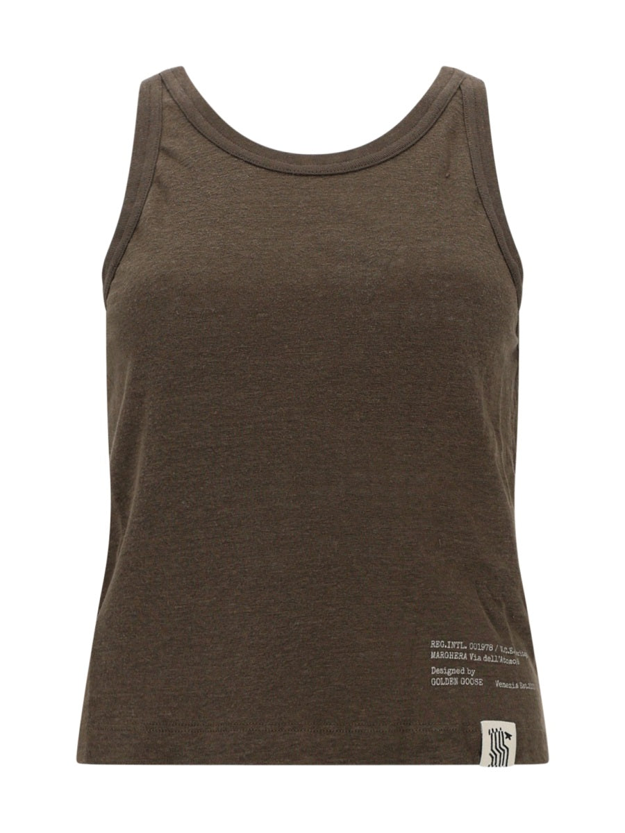 Golden Goose Women Linen Camisole GOLDEN GOOSE