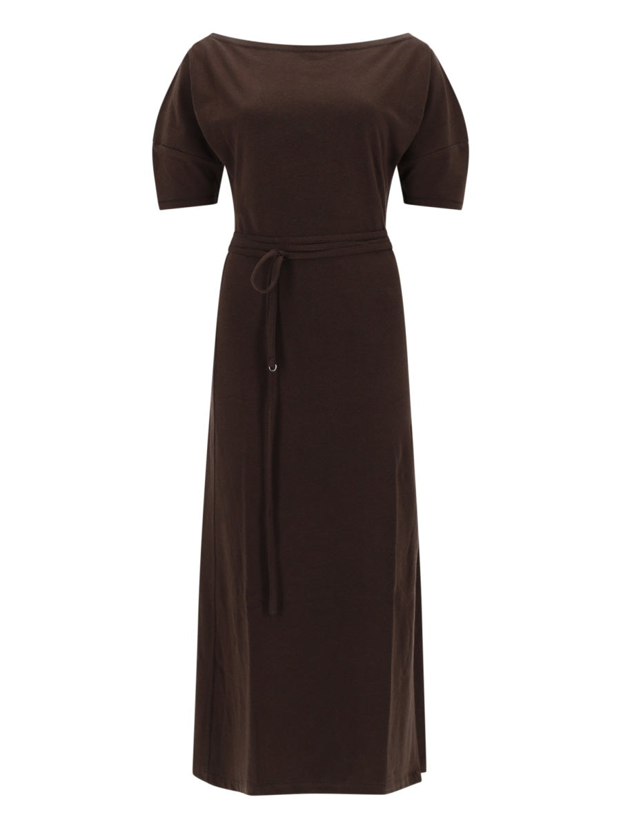 Lemaire Women Cotton And Linen Midi Dress LEMAIRE