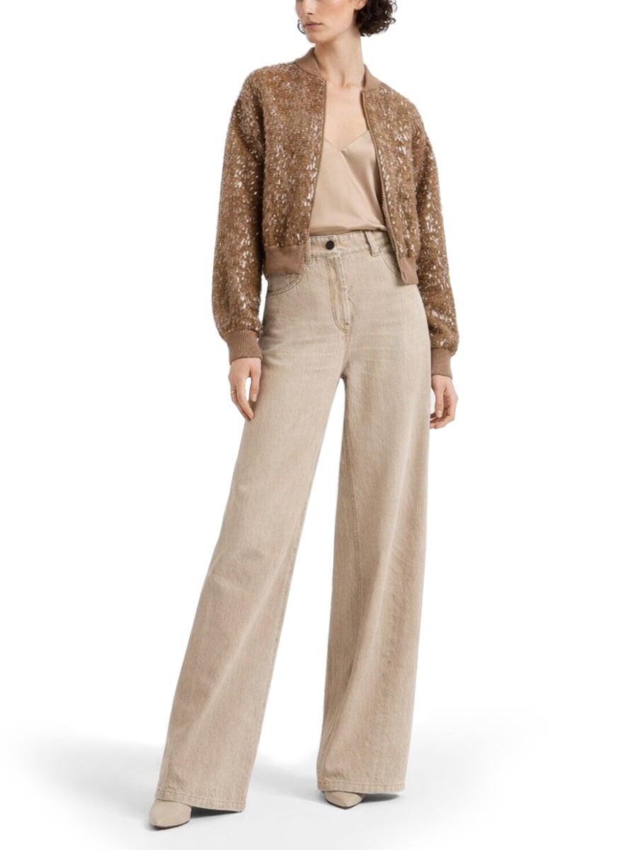 Brunello Cucinelli Women Denim Barrel Jeans BRUNELLO CUCINELLI