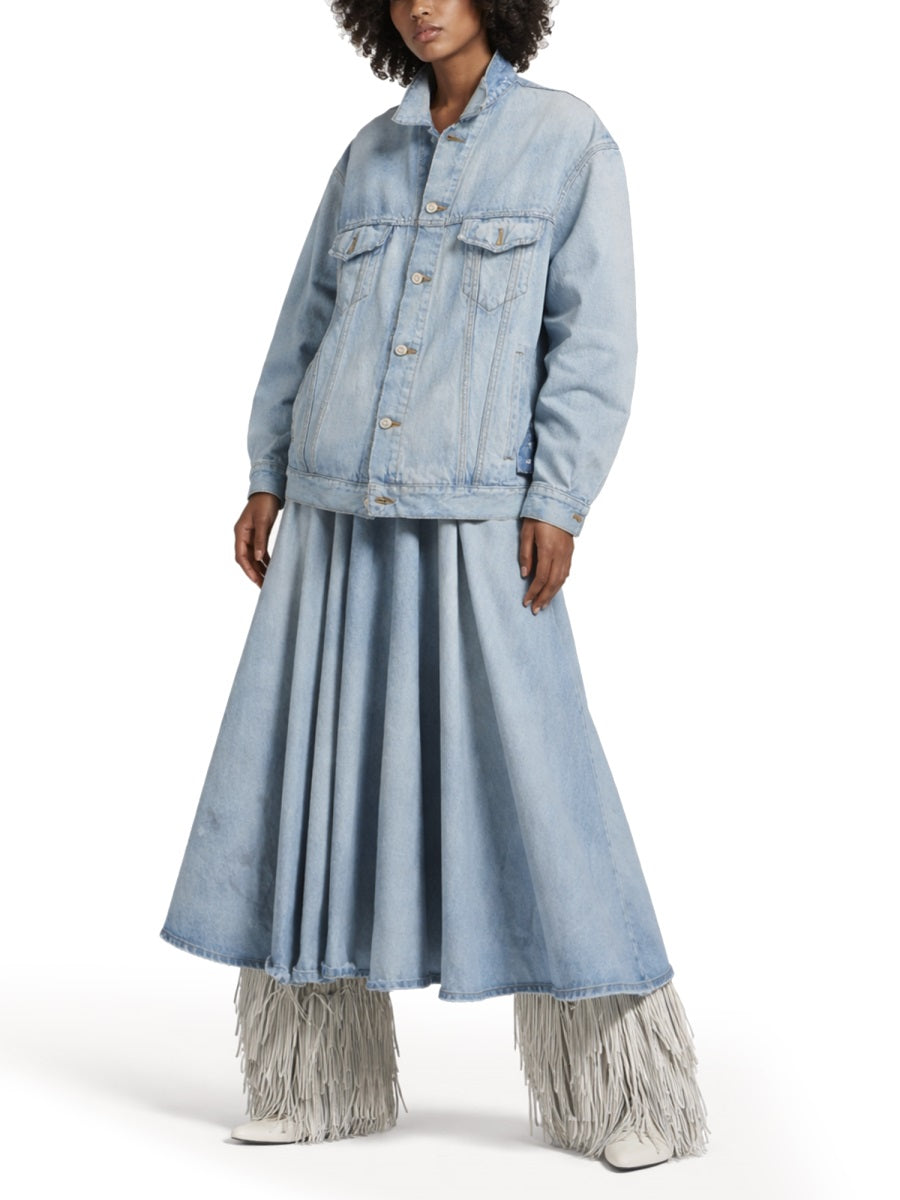 Balenciaga Women Long "Godet" Skirt BALENCIAGA