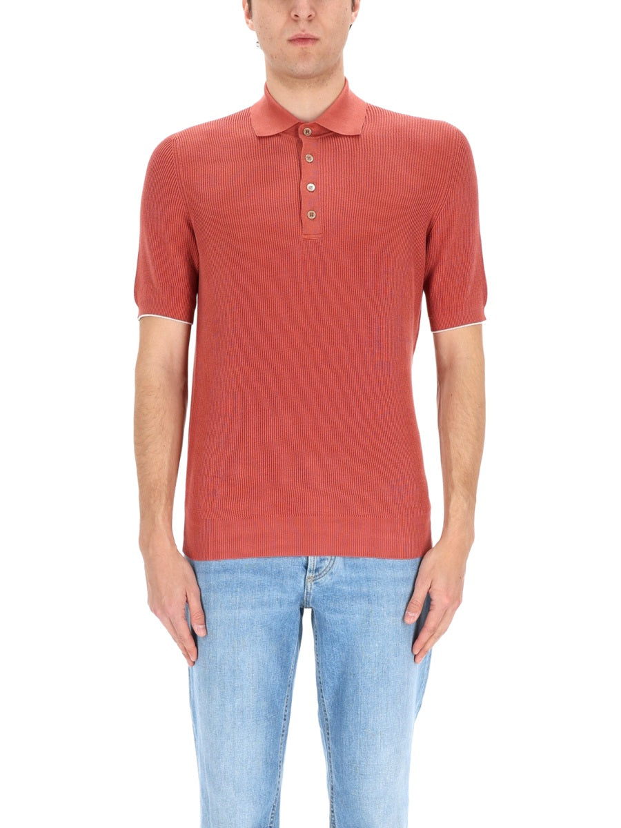Brunello Cucinelli Men Cotton Polo BRUNELLO CUCINELLI